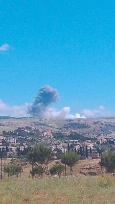 الطيران الحربي الاسرائيلي شن غارة على لبايا في البقاع الغربي الطيران الحربي الاسرائيلي شن غارة على لبايا في البقاع الغربي