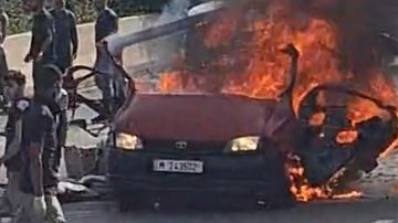 فيديو لاستهداف سيارة على أوتوستراد الجية فيديو لاستهداف سيارة على أوتوستراد الجية