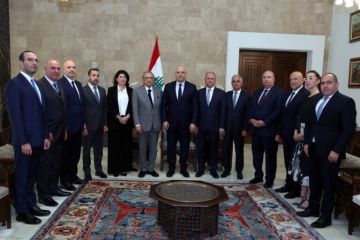 حبيب يسلم رئيس الجمهورية اليوبيل الذهبي لمصرف الإسكان: استخدمنا حتى اليوم نحو 67 مليونا و367 ألف دولار والجزء الأكبر للشقق السكنية