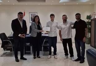 بايراقداريان استقبلت السائق البطل كريستوفر فغالي