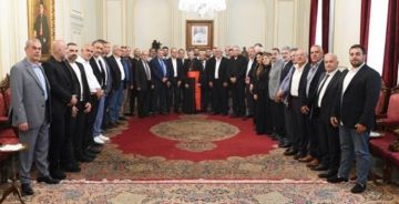 الراعي استقبل وفدا من رابطة مخاتير كسروان- الفتوح متضامنا ومستنكرا التعرض للبطريرك الراعي استقبل وفدا من رابطة مخاتير كسروان- الفتوح متضامنا ومستنكرا التعرض للبطريرك