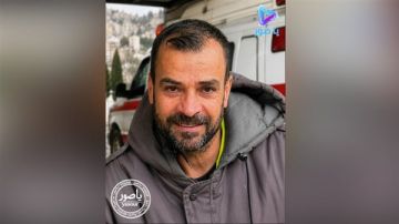 ارتقاء المسعف شريف احمد كريكر من بلدة الجميجمة الجنوبية