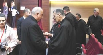 الراعي شارك في لقاء الخوريات في بكركي وترأس الصلاة الافتتاحية في بدايته الراعي شارك في لقاء الخوريات في بكركي وترأس الصلاة الافتتاحية في بدايته