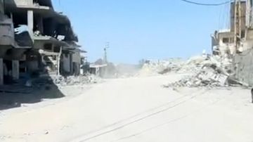بالفيديو: دمار مخيف جراء الغارات بالفيديو: دمار مخيف جراء الغارات