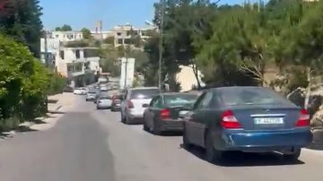 بالفيديو: نزوح كثيف بعد الإنذار بالفيديو: نزوح كثيف بعد الإنذار