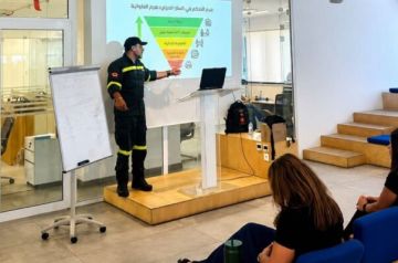 الدفاع المدني نفذ تدريبا على الإخلاء لموظفي شركة في الدكوانة: لرفع مستوى الجهوزية بالمؤسسات الدفاع المدني نفذ تدريبا على الإخلاء لموظفي شركة في الدكوانة: لرفع مستوى الجهوزية بالمؤسسات