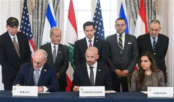 توقيع اتفاق إطار بين لبنان وإسرائيل برعاية أميركية..السفارة اللبنانية:منطقتان تجريبتيان للانسحاب الإسرائيلي من الجنوب