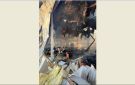 تضرر مركز للدفاع المدني في كفرصير