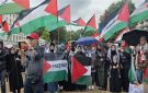 مسيرة جماهيرية في العاصمة الألمانية رفضا للعدوان الصهيو- أمريكي المتواصل على فلسطين ولبنان