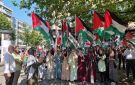 برلين تشهد وقفة تضامنية مع فلسطين رغم ارتفاع الحرارة