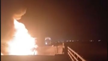 بالفيديو: استهداف جسر في إيران بالفيديو: استهداف جسر في إيران