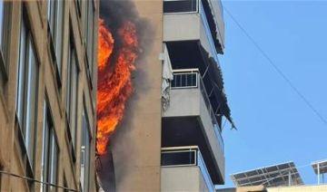 بالفيديو اندلاع حريق كبير في مبنى سكني في الحمرا بالفيديو اندلاع حريق كبير في مبنى سكني في الحمرا