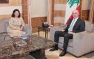 الحجار بحث مع ممثلة برنامج الأمم المتحدة الإنمائي بتعزيز التعاون ودعم المجتمعات المحلية