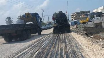 بدء أعمال تزفيت جسر القاسمية