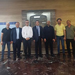 ميشال نجار استقبل وفدا من مجلس إنماء الكورة ووقع إتفاقية تعاون مع مستشفى سيدة زغرتا الجامعي ميشال نجار استقبل وفدا من مجلس إنماء الكورة ووقع إتفاقية تعاون مع مستشفى سيدة زغرتا الجامعي