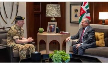 الملك عبدالله الثاني استقبل العماد هيكل وتأكيد على وقوف الأردن إلى جانب لبنان الملك عبدالله الثاني استقبل العماد هيكل وتأكيد على وقوف الأردن إلى جانب لبنان