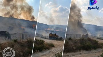 حريق كبير بين وادي الحجير وفرون إثر غارة جوية وبلدية فرون تناشد فرق الإطفاء التدخل حريق كبير بين وادي الحجير وفرون إثر غارة جوية وبلدية فرون تناشد فرق الإطفاء التدخل