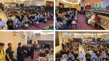 حزب الله نظم احتفالا تكريميا لثلة من الشهداء في الغازية