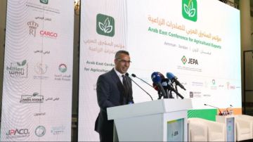 هاني من مؤتمر المشرق العربي للصادرات الزراعية: التكامل لم يعد خيارا بل ضرورة استراتيجية لأمننا الغذائي هاني من مؤتمر المشرق العربي للصادرات الزراعية: التكامل لم يعد خيارا بل ضرورة استراتيجية لأمننا الغذائي