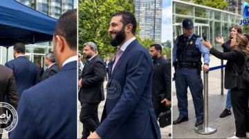 صحافية لبنانية تلحق بالرئيس السوري أحمد الشرع وتحاول ايقافه صحافية لبنانية تلحق بالرئيس السوري أحمد الشرع وتحاول ايقافه
