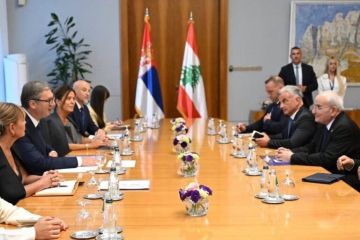 وزير الدفاع الوطني يلتقي الرئيس الصربي ويبحث معه مرحلة ما بعد اليونيفيل وزير الدفاع الوطني يلتقي الرئيس الصربي ويبحث معه مرحلة ما بعد اليونيفيل