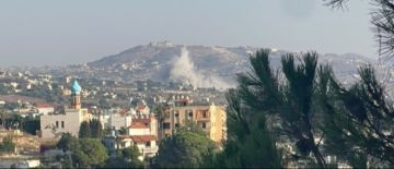 غارة إسرائيلية على أطراف بلدة النبطية الفوقا غارة إسرائيلية على أطراف بلدة النبطية الفوقا