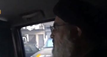 قناة المنار نشرت مشاهد تعرض للمرة الأولى للسيد نصر الله وهو يتجول في الضاحية الجنوبية لبيروت قناة المنار نشرت مشاهد تعرض للمرة الأولى للسيد نصر الله وهو يتجول في الضاحية الجنوبية لبيروت