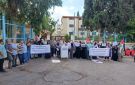 اعتصام فلسطيني أمام معهد سبلين رفضا لتقليص الأونروا مستوى ومدة الدراسة