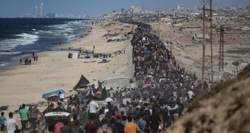 مصدر: بدء دخول المساعدات الإنسانية إلى قطاع غزة (صور)