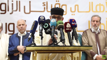 بيان شديد اللهجة من الزاوية الليبية: لا شرعية لحلول تفرض من الخارج (فيديو) بيان شديد اللهجة من الزاوية الليبية: لا شرعية لحلول تفرض من الخارج (فيديو)