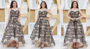 عبير صبري تلفت الأنظار بفستان بتصميم الكورسيه في عرض فيلم هابي بيرث داي بمهرجان الجونة عبير صبري تلفت الأنظار بفستان بتصميم الكورسيه في عرض فيلم هابي بيرث داي بمهرجان الجونة