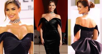 شرطة_الموضة: مي سليم بفستان مخملي off shoulder في عرض فيلم هابي بيرث داي في الجونة سعره 48 ألف جنيه شرطة_الموضة: مي سليم بفستان مخملي off shoulder في عرض فيلم هابي بيرث داي في الجونة سعره 48 ألف جنيه