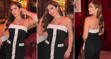 شرطة_الموضة: نسرين طافش بفستان مكشوف الكتفين من Zara وحقيبة من Louis Vuitton في أحدث ظهور بدبي سعر الإطلالة 267 ألف جنيه شرطة_الموضة: نسرين طافش بفستان مكشوف الكتفين من Zara وحقيبة من Louis Vuitton في أحدث ظهور بدبي سعر الإطلالة 267 ألف جنيه