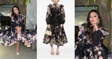 شرطة_الموضة: داليا البحيري بفستان أنيق مزين بالورود بـ 142 ألف جنيها شرطة_الموضة: داليا البحيري بفستان أنيق مزين بالورود بـ 142 ألف جنيها