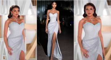 ناهد السباعي بفستان زمردي جريء في ختام مهرجان الجونة