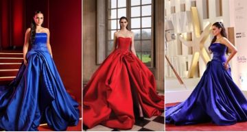  شرطة_الموضة: درة بفستان أزرق ملكي في افتتاح مهرجان الجونة ... سعره يصل إلى 223 ألف جنيه