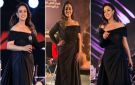 ريهام عبد الحكيم تغني في مهرجان الموسيقى العربية بفستان اسود من تصميم أيمن لحموني - xx