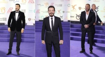 أحمد زاهر وأحمد السقا ومصطفى شعبان والنجوم في حفل مهرجان الأفضل