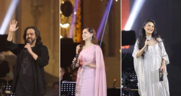 آمال ماهر وبهاء سلطان في ليلة استثنائية كاملة العدد في حفل بقصر القبة