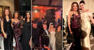 أحمد العوضي ومحمود حميدة وغادة عادل وناهد السباعي من بينهم النجوم في حفل زفاف أروى جودة