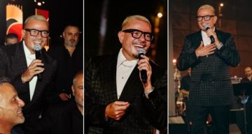 عمرو دياب يغني في أبو ظبي في حضور أحمد السقا ونيللي كريم وإيلي صعب