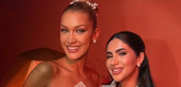 بيلا حديد تتألق بإطلالة تجسد أصولها الفلسطينية في حفل افتتاح اطلاق عطرها Orebella في دبي