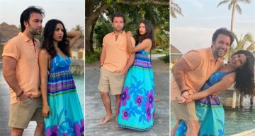 بصور رومانسية ... شريف رمزي يحتفل بعيد ميلاد زوجته ريهام ايمن