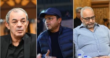 محمد هنيدي وبيومي فؤاد وأحمد السبكي أول حضور عزاء الراحل أحمد عبد الله