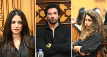 حسن الرداد وأيتن عامر ودرة والنجوم في عزاء والد محمد رمضان