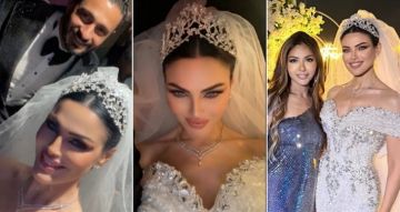 دارين حداد تحتفل بزفافها