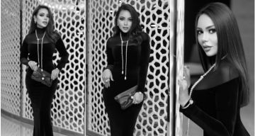 أسما إبراهيم تتألق في جلسة تصوير جديدة بإطلالة السواد المخملي والفخامة الكلاسيكية