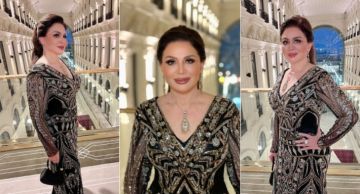 إلهام شاهين تتألق بإطلالة من تنسيق شقيقتها إيناس شاهين في اليوم الثاني لمهرجان البحر الأحمر ...