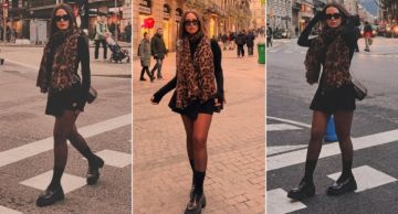 إيمان العاصي تتألق بفستان أسود قصير في أحدث جلسة تصوير