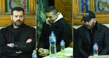 عمرو يوسف وأحمد السقا وباسم سمرة من بينهم ... نجوم الفن يقدمون واجب العزاء لأحمد الفيشاوي في وفاة ...